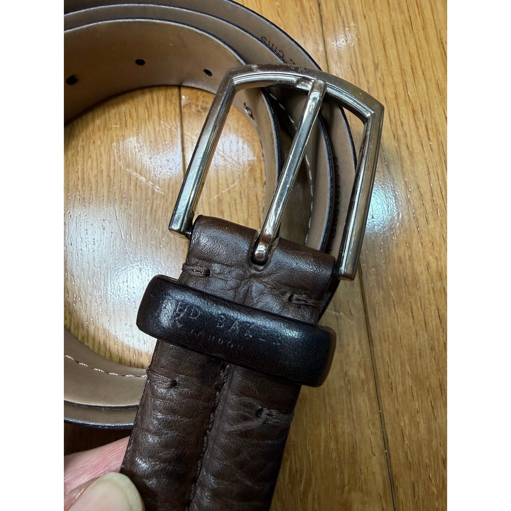 Ted Baker Brown Italian Leather Belt 40"/ 102cm